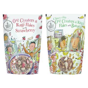 Clusters & Flakes Breakfast Cereal With Real Fruit: Ragi Flakes Combo Pack Of 2