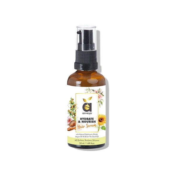 HYDRATE & NOURISH HAIR SERUM, 50ML, FOR DRY, DAMAGED, FRIZZY HAIR & HAIR FALL