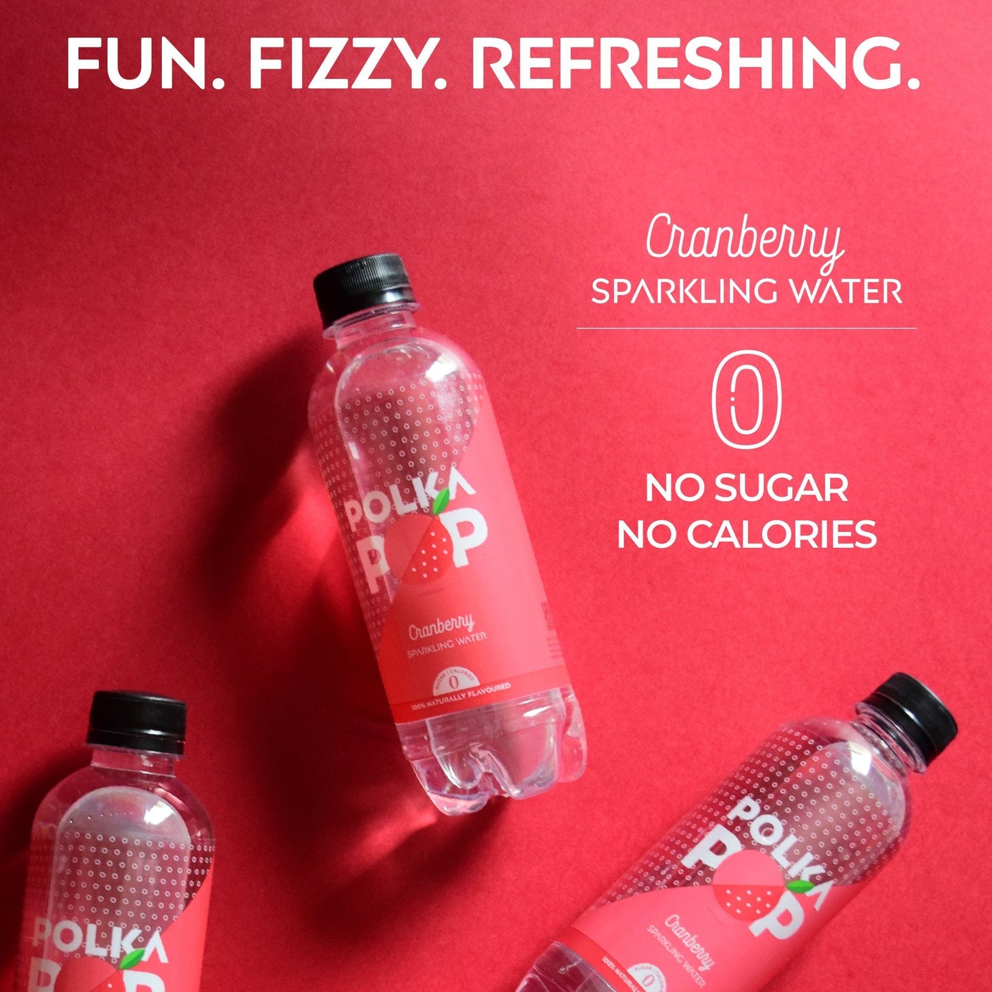 CRANBERRY POLKA POP (350ml Each) | Pack of 4, 12 & 24