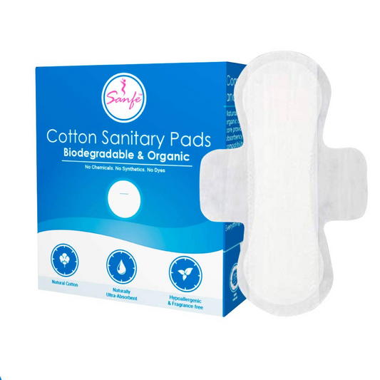 Sanfe Organic Cotton Sanitary Pads (Night Pad)