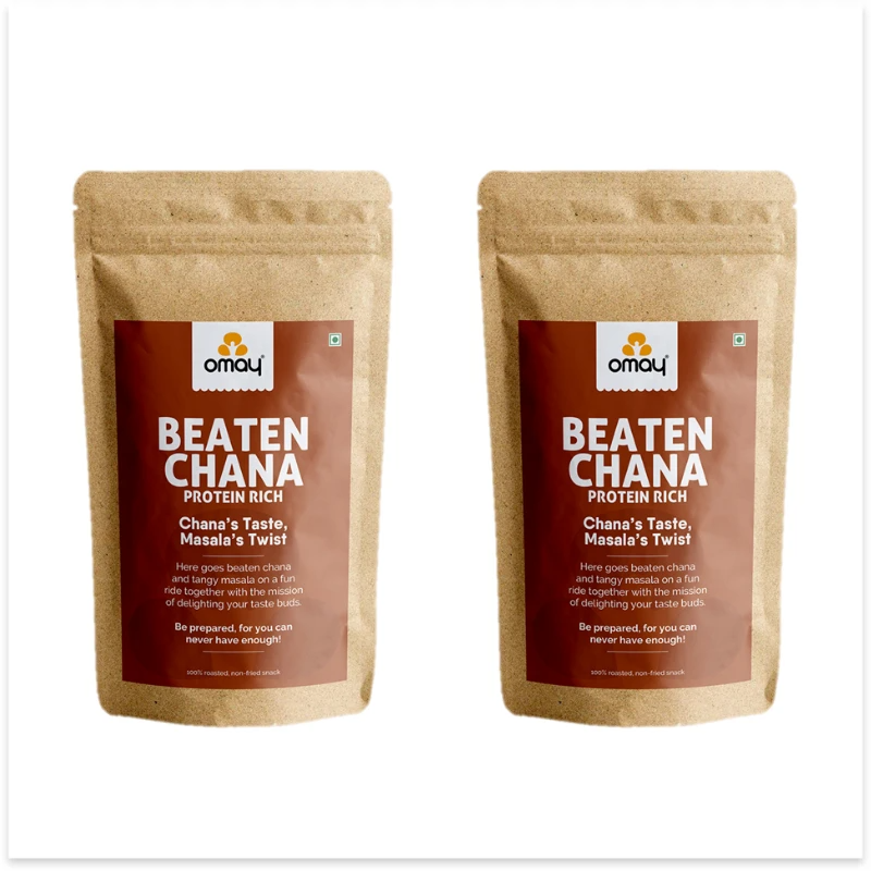 BEATEN CHANA - PROTEIN RICH - 400 GMS POUCH (2 UNITS)