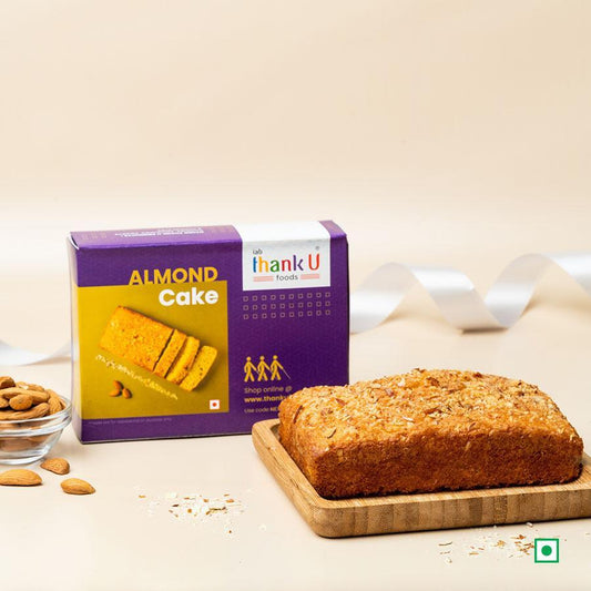 Eggless Almond Cake