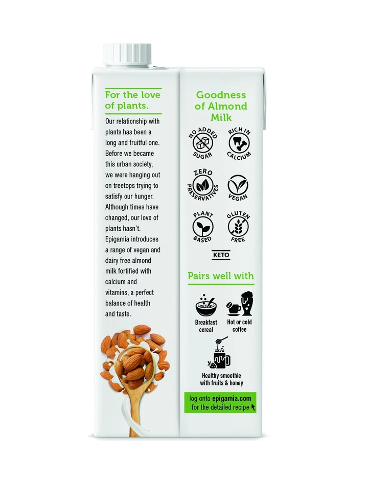 Almond Milk, Unsweetened - 1 Ltr