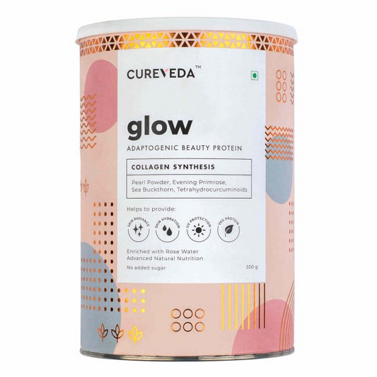 Cureveda Glow – Adaptogenic Beauty Protein Powder