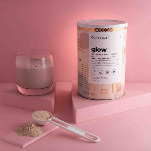 Cureveda Glow – Adaptogenic Beauty Protein Powder